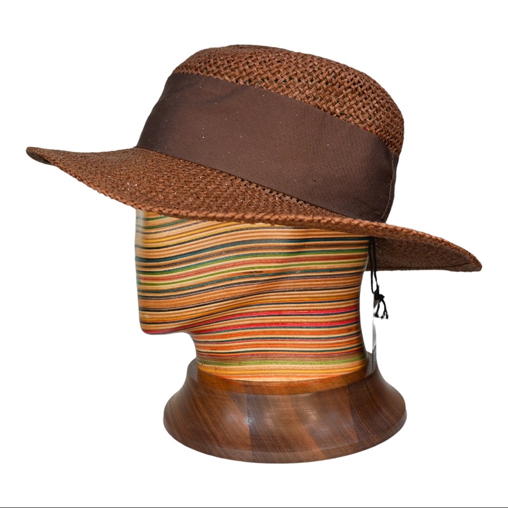 14) BRIXTON Dara brown hat NWT sz S - Picture 1 of 5
